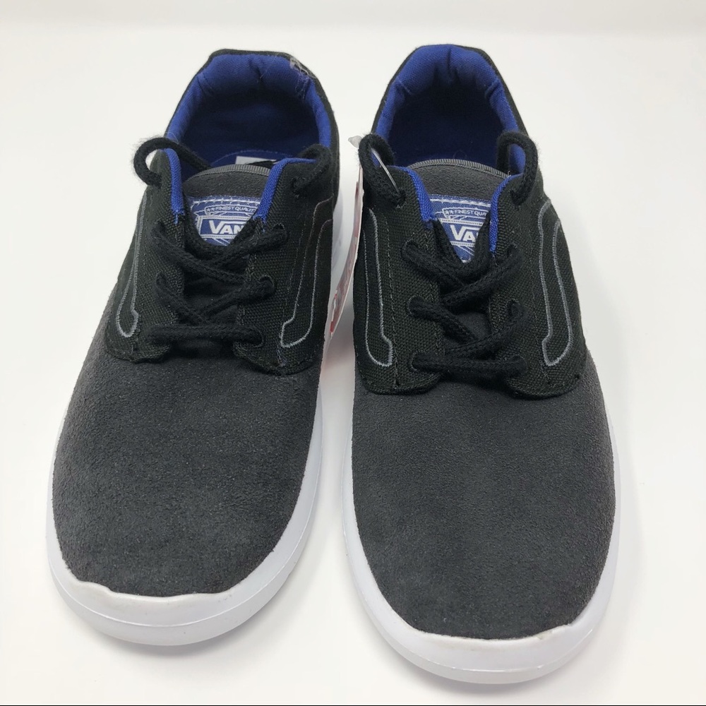 New VANS ISO 1.5 (POP) BLACK/BLUE KIDS SIZE 2.